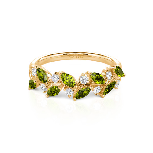 Jeulia Nature Inspired Marquise & Round Cut Band