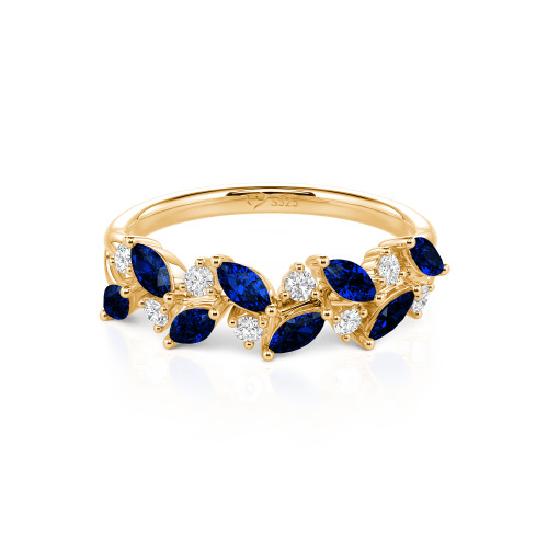 Jeulia Nature Inspired Marquise & Round Cut Band