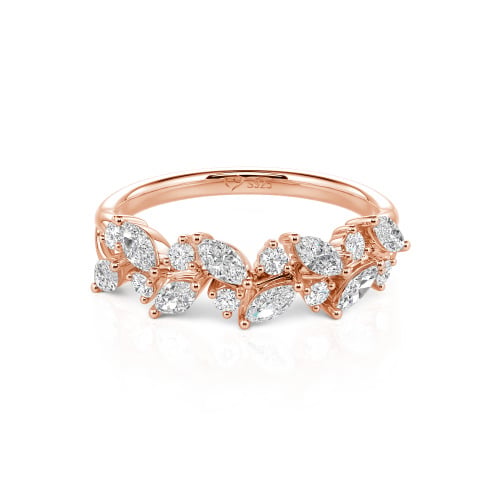 Jeulia Nature Inspired Marquise & Round Cut Band