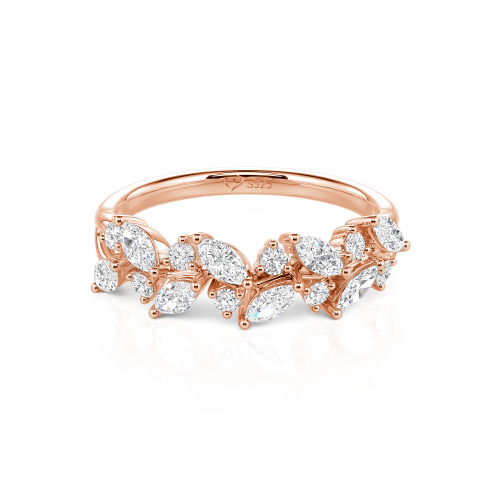 Jeulia Nature Inspired Marquise & Round Cut Band