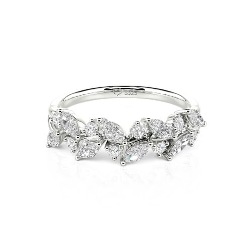 Jeulia Nature Inspired Marquise & Round Cut Band