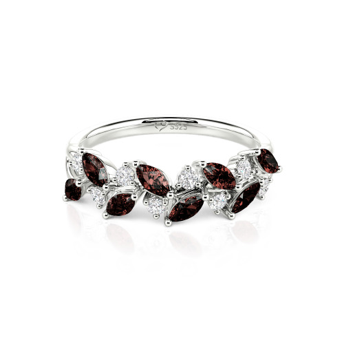 Jeulia Nature Inspired Marquise & Round Cut Band