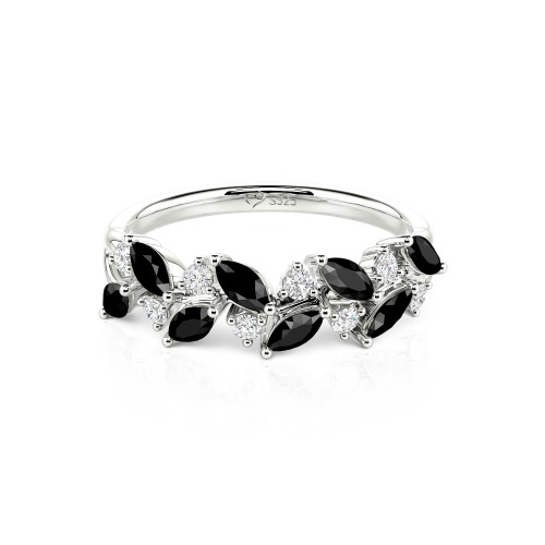 Jeulia Nature Inspired Marquise & Round Cut Band
