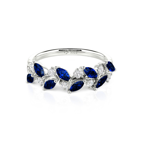 Jeulia Nature Inspired Marquise & Round Cut Band