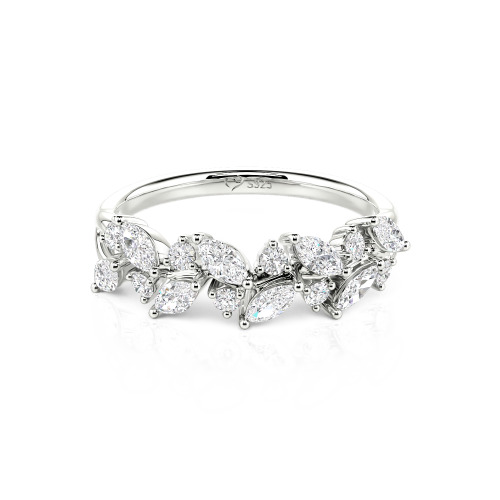 Jeulia Nature Inspired Marquise & Round Cut Band