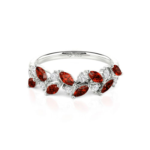 Jeulia Nature Inspired Marquise & Round Cut Band