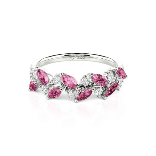 Jeulia Nature Inspired Marquise & Round Cut Band