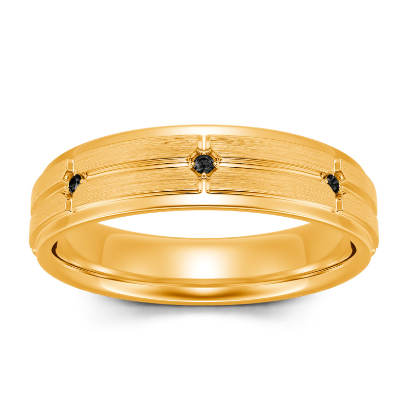 Jeulia Alliance pour homme Coupe Ronde Argent Sterling