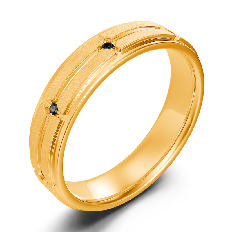 Jeulia Alliance pour homme Coupe Ronde Argent Sterling