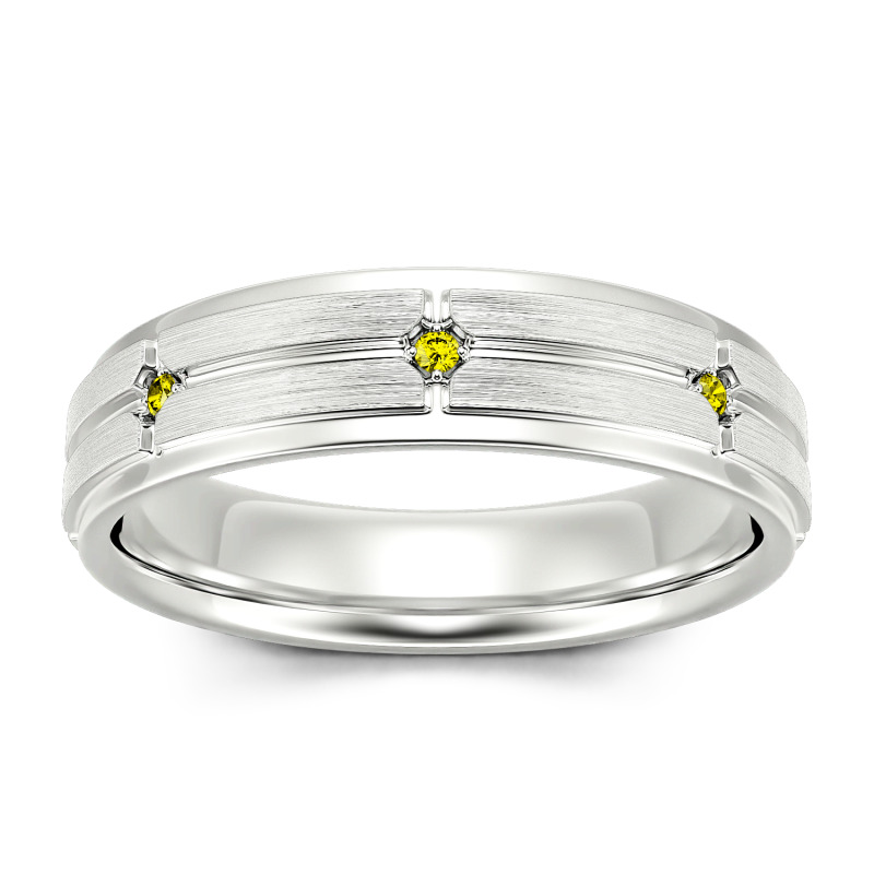 Jeulia Anillo 10K/14K/18K oro  blanco para boda con corte redondo piedra pequeño