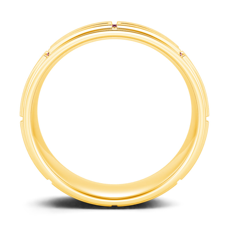 Jeulia Moissanite Pierścionek dla mężczyzn Okrągła obrączka ślubna 10K/14K/18K Złoto Platyna