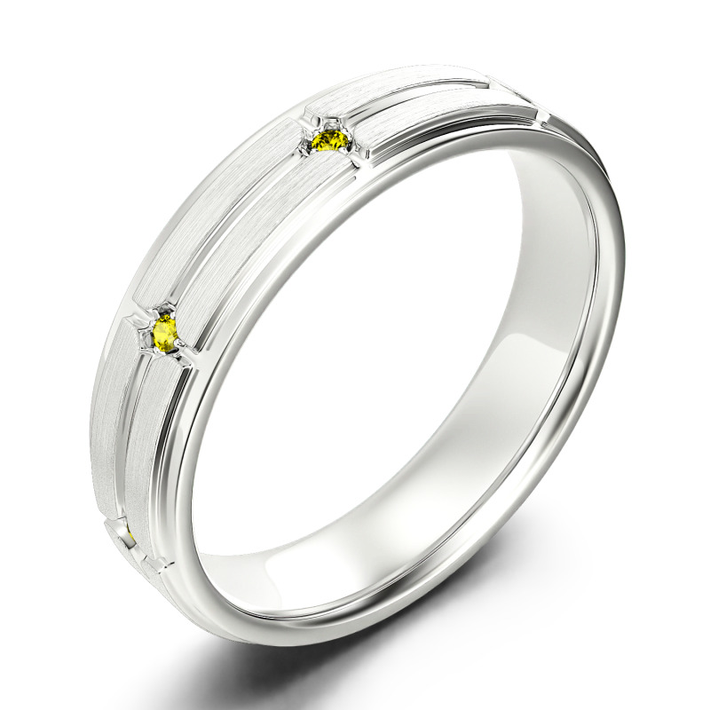 Jeulia Anillo 10K/14K/18K oro  blanco para boda con corte redondo piedra pequeño