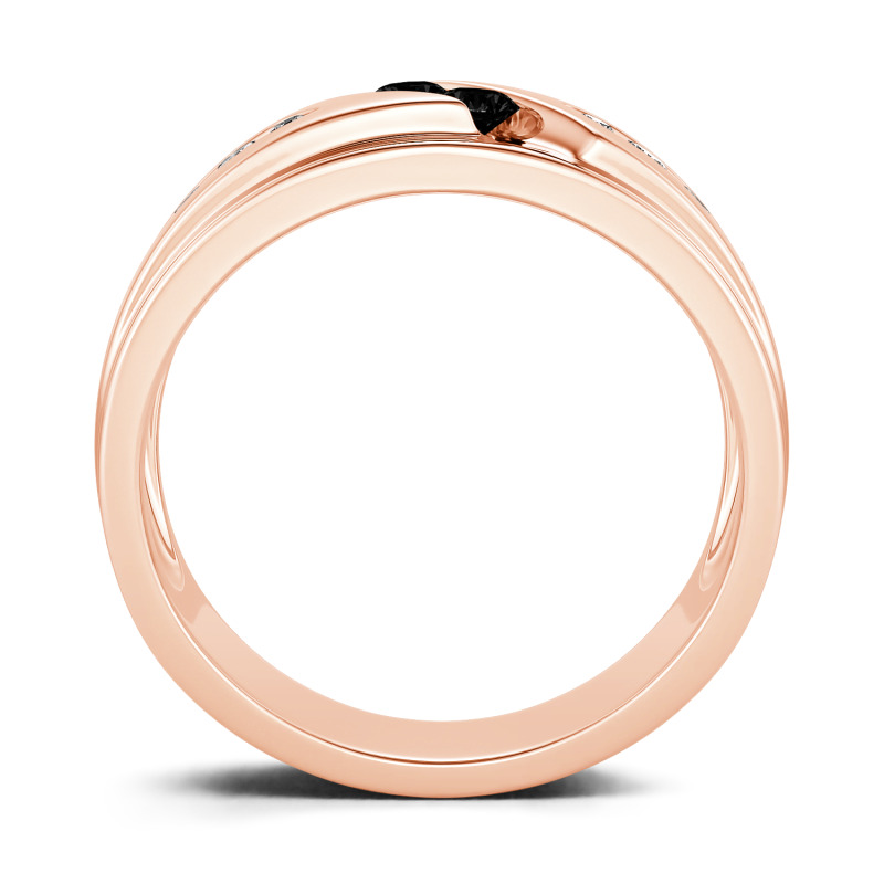 Jeulia Moissanite 10K/14K/18K Guld Platina Rundslipad Vigselring För Herr Bandring