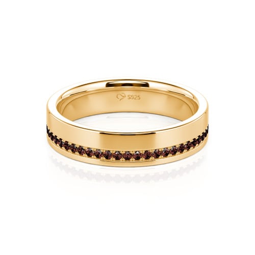 Jeulia Round Cut Men's Band