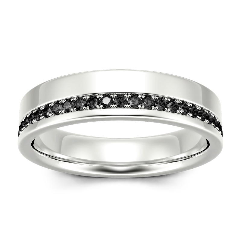 Jeulia Moissanite 10K/14K/18K Guld Platina Rundslipad Vigselring För Herr Bandring