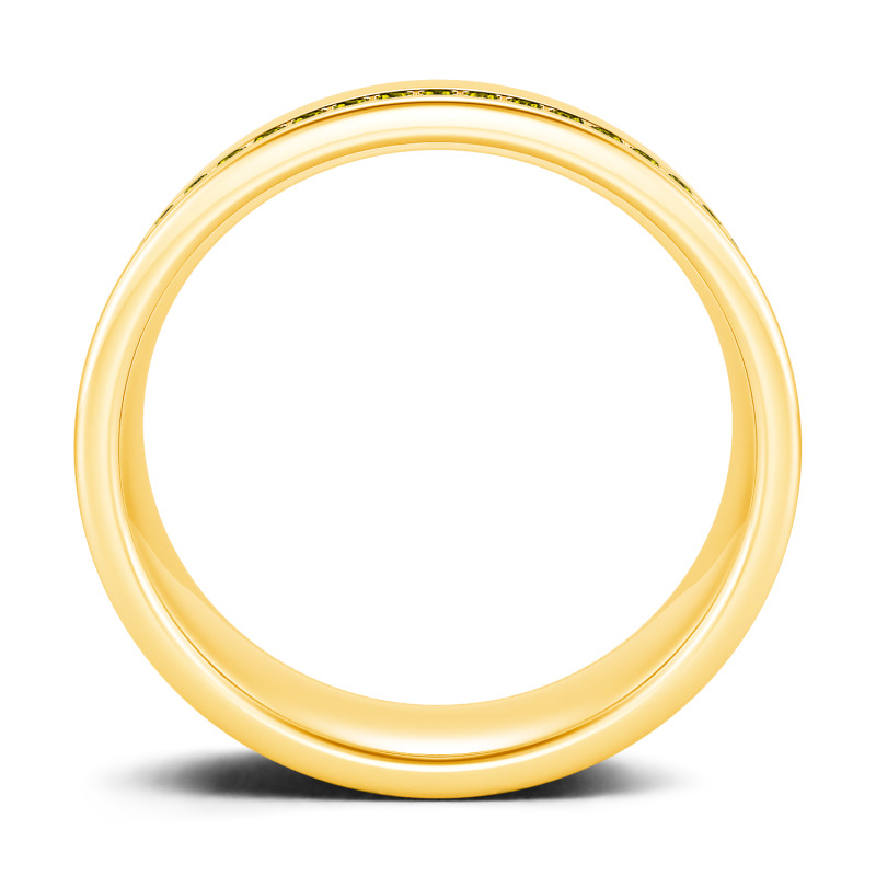 Jeulia Moissanite 10K/14K/18K Guld Platina Rundslipad Vigselring För Herr Bandring