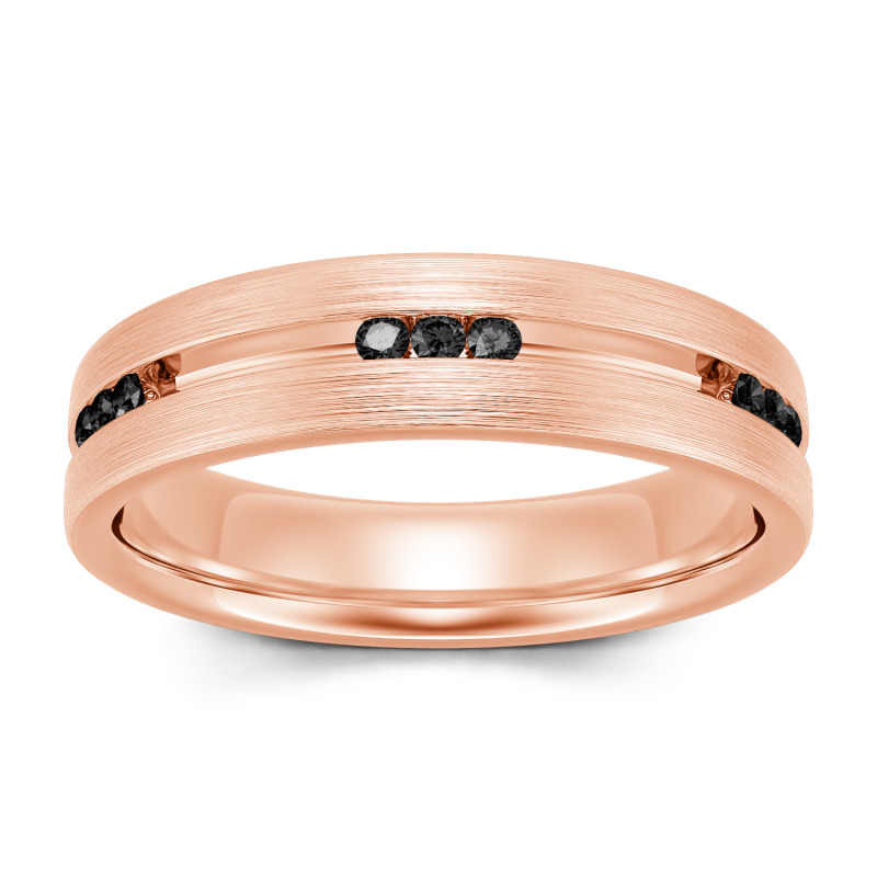 Jeulia Fedine di Fidanzamento con 10K/14K/18K Oro Platino Taglio Rotondo per Uomo