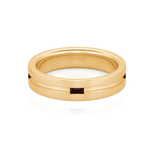 Jeulia Emerald Cut Men's Band