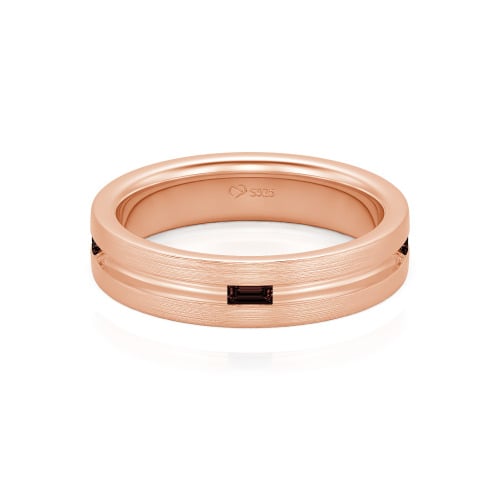 Jeulia Emerald Cut Men's Band