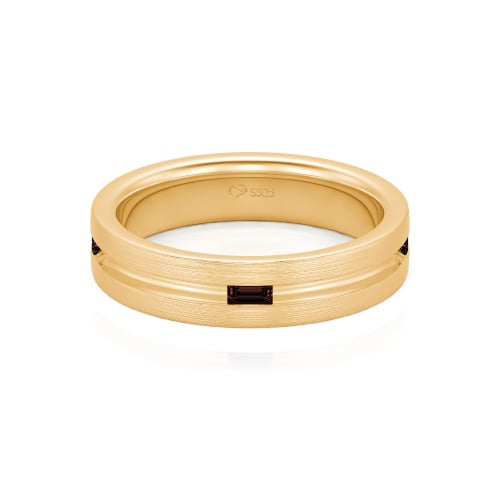 Jeulia Emerald Cut Men's Band