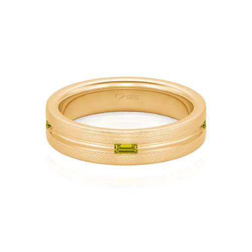 Jeulia Emerald Cut Men's Band