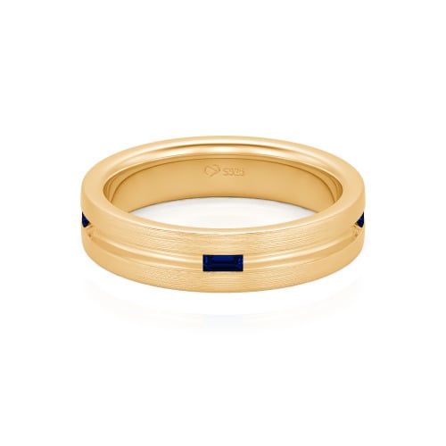 Jeulia Emerald Cut Men's Band