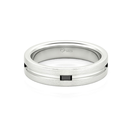 Jeulia Emerald Cut Men's Band