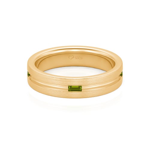 Jeulia Emerald Cut Men's Band