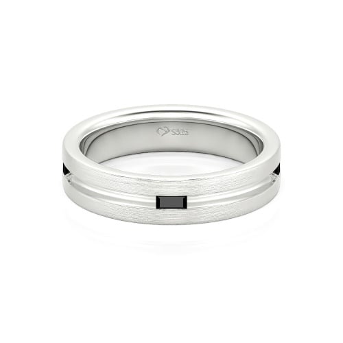 Jeulia Emerald Cut Men's Band