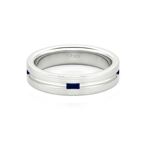 Jeulia Emerald Cut Men's Band