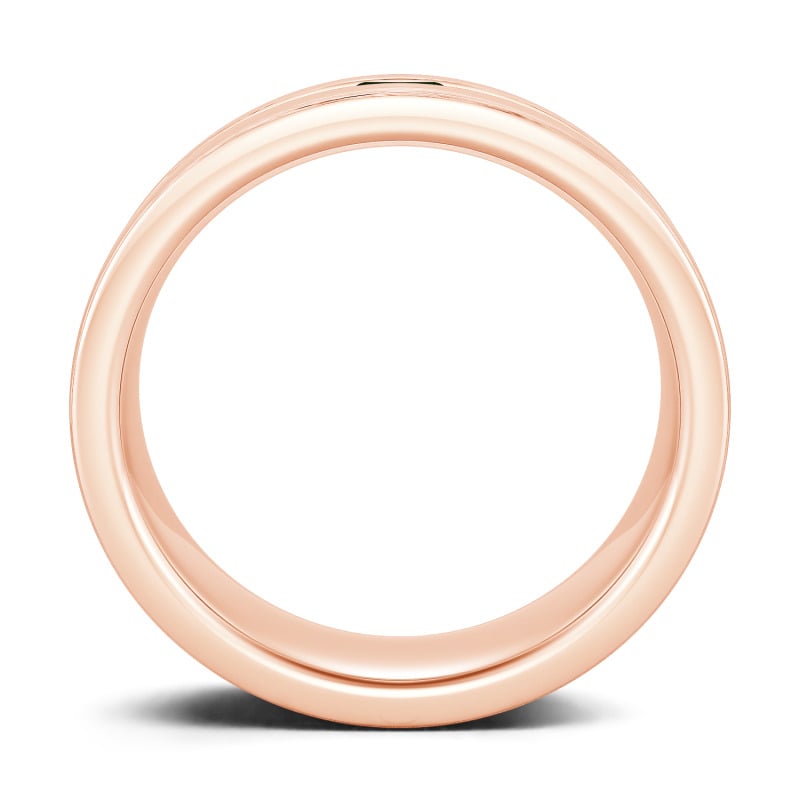 Jeulia Fedine di Fidanzamento 10K/14K/18K Oro Platino Taglio Smeraldo per Uomo