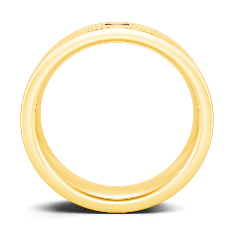 Jeulia Fedine di Fidanzamento 10K/14K/18K Oro Platino Taglio Smeraldo per Uomo