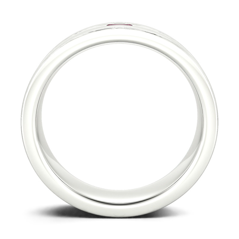 Jeulia Moissanite 10K/14K/18K Guld Platina Emerald Cut bröllopsring För Herr