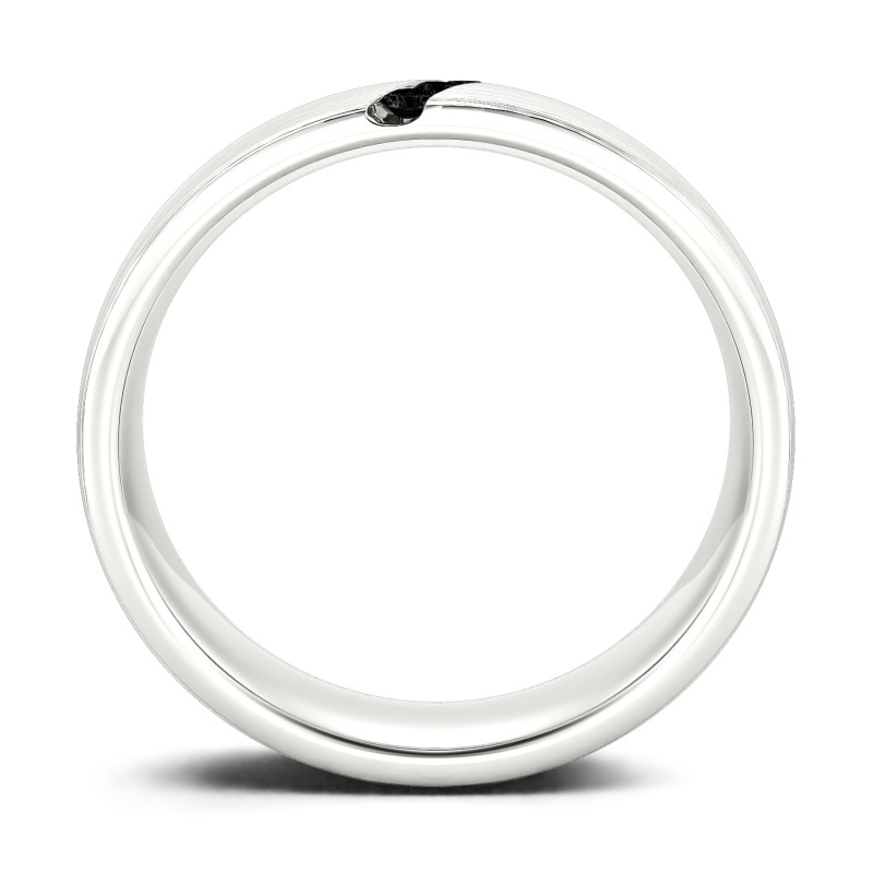 Jeulia Bague pour hommes 10K/14K/18K Or Platine Moissanite Alliance Trois pierres Coupe Ronde