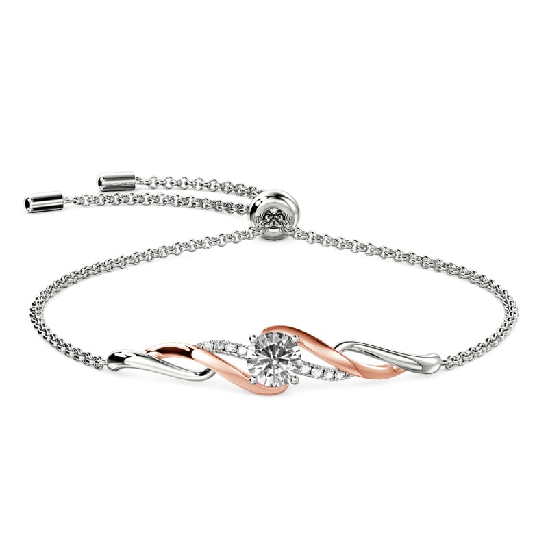 Jeulia Classic Amore Wave Custom Bracelet