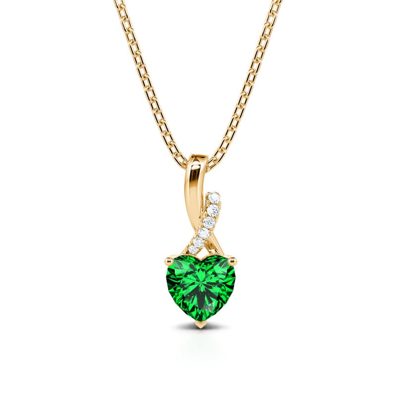 Jeulia Collier Torsade Coupe Cœur Argent Sterling Personnalisé