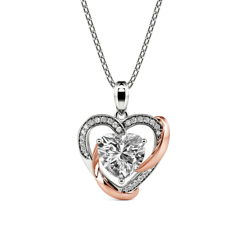 Jeulia Classic Amore Custom Love Necklace
