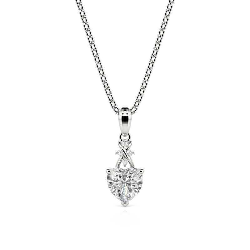 Jeulia Custom Classic Infinity Heart Necklace