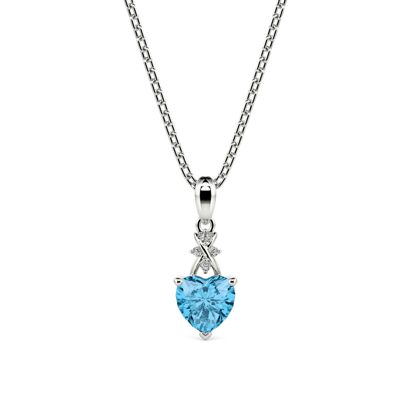 Jeulia Custom Classic Infinity Heart Necklace