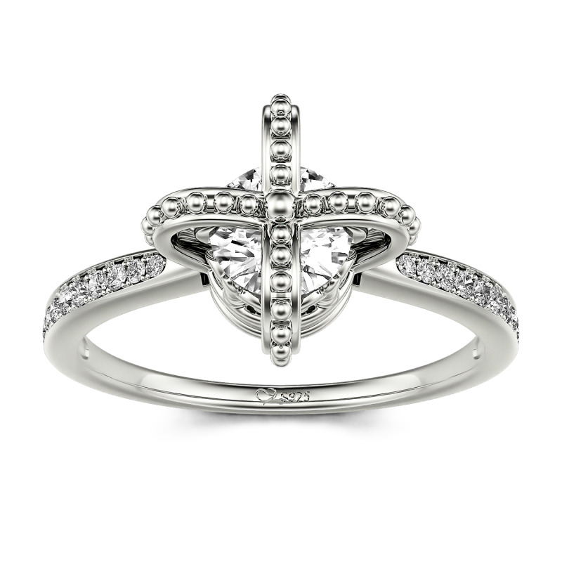 24 JOYAS Anello Regolabile Con Corona Multistrato, In Argento Sterling 925 E Zirconi 5A, Per Donna, Matrimonio, Fidanzamento, Anniversario O Regalo Romantico