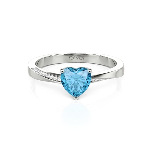 Jeulia Custom Heart Promise Ring Twist Band Design