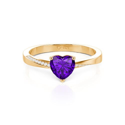 Jeulia Custom Heart Promise Ring Twist Band Design