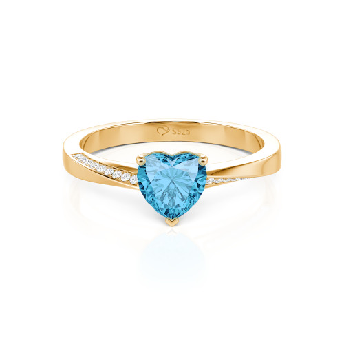 Jeulia Custom Heart Promise Ring Twist Band Design