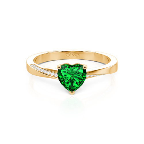 Jeulia Custom Heart Promise Ring Twist Band Design
