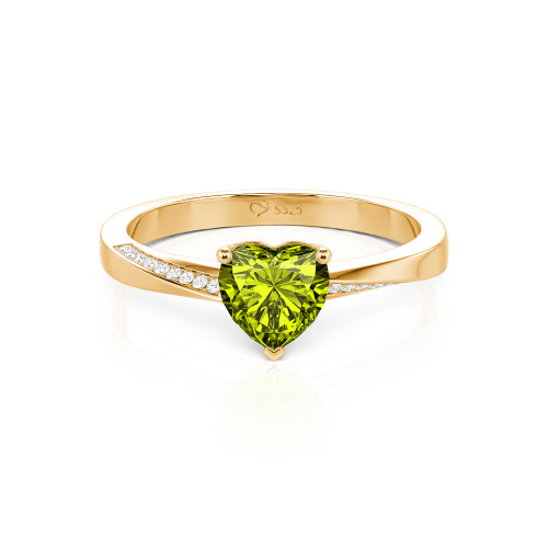 Jeulia Custom Heart Promise Ring Twist Band Design