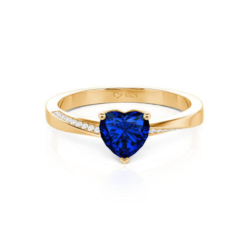 Jeulia Custom Heart Promise Ring Twist Band Design