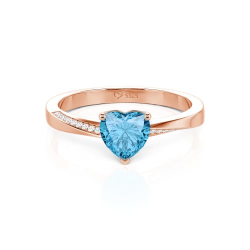 Jeulia Custom Heart Promise Ring Twist Band Design