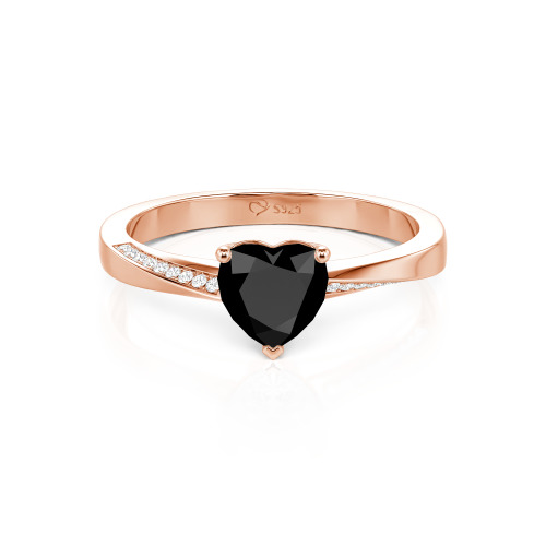 Jeulia Custom Heart Promise Ring Twist Band Design