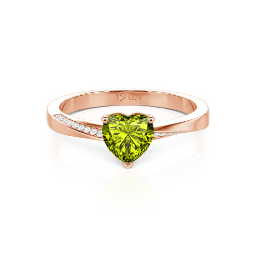 Jeulia Custom Heart Promise Ring Twist Band Design
