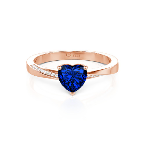 Jeulia Custom Heart Promise Ring Twist Band Design